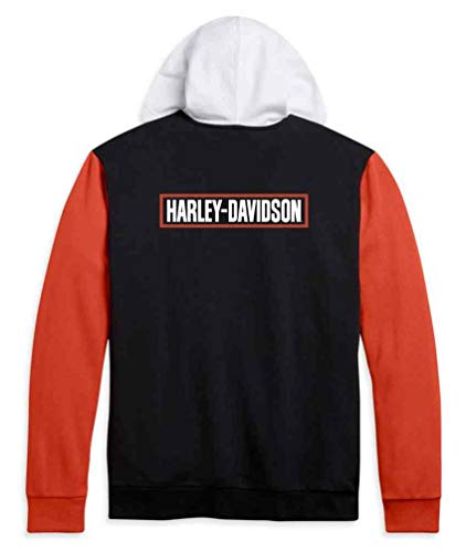 Harley-Davidson Men's H-D Logo Colorblocked Full-Zip Hoodie 96161-21VM2