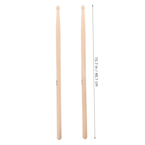 Baquetas Mikinona, 2 piezas, mango liso, para principiantes, estudiantes y músicos, adecuadas para diversos estilos de batería, práctica, conciertos y presentaciones en banda miniatura 2