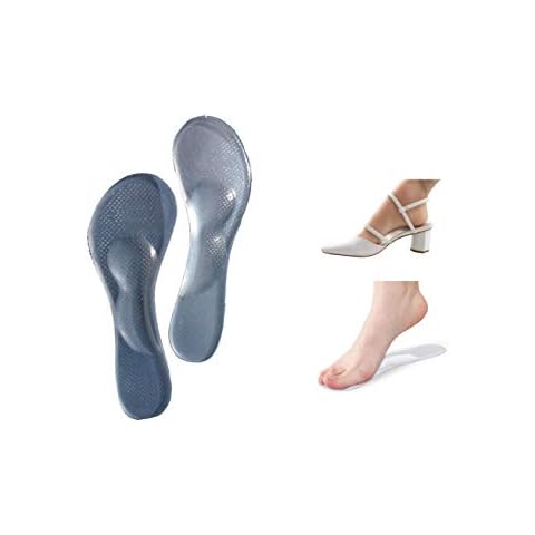 SturdyFoot Slim Gel Insoles with Arch Support Cover