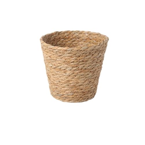 Cestas de mimbre tejidas para plantas con acabado artesanal y forro protector de alta durabilidad 2