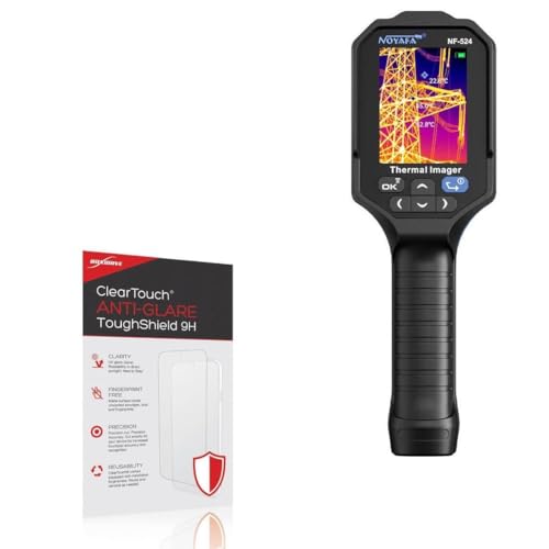 BoxWave Screen Protector Compatible with Noyafa NF-524 Precision Detector Thermal Imager - ClearTouch Anti-Glare ToughShield 9H (2-Pack), Anti-Glare 9H Tough Flexible Film Screen Protector