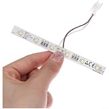 Barra luminosa a LED di ricambio per frigorifero Homa W27-105, bianco freddo 8500 K, 12 V CC 2,5 W, striscia ad alta efficienza energetica, alloggiamento in plastica, dimensioni 12 x 1 cm per una