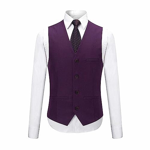 Anzug Herren 3 Teilig Slim Fit - AnzüGe FüR Herren 3 Teilig Modern Baumwolle Freizeit Anzug Set Elegant Hochzeitsanzug Suit Klassische Herrenanzug Regular Jacke Sakko Westen Anzughosen Komplett – Bild 6