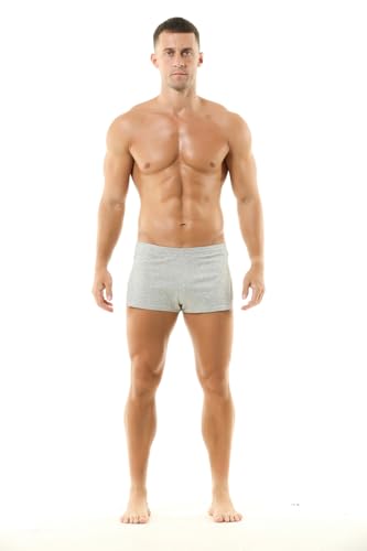 Men's Boxer Shorts Cotton Lounge Shorts Split Side Casual Activewear Solid Workout Shorts with Pockets2