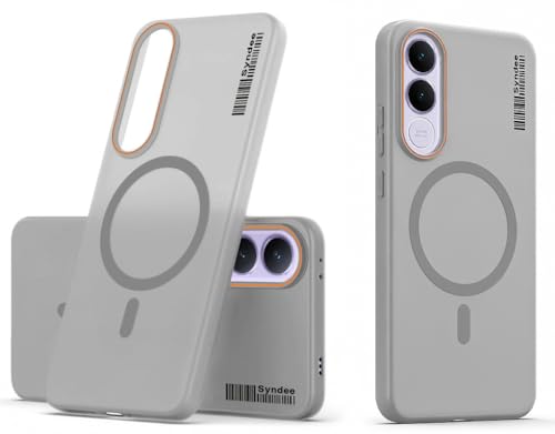 DL3 Mobilak Case Back Cover for VIVO V70 FE, Sleek Frosted Translucent Back Only Compatible with Wireless Magnetic Accessories | Anti-Scratch Shockproof Phone Case (Gray)