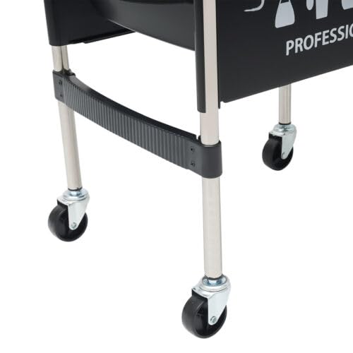 Carrello per Parrucchiere – Carrello portaoggetti con Ruote per Spa con 5 cassetti per Strumenti di Bellezza – Attrezzatura per la colorazione dei Capelli per Barbiere su Ruote – Design prat