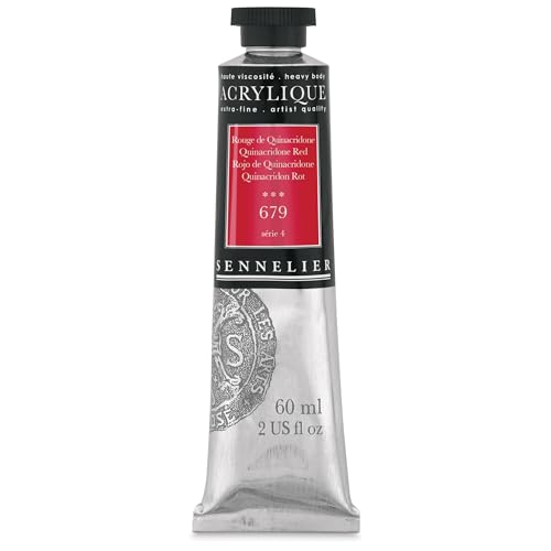 Sennelier Extra-Fine Artists' Acrylic, 60ml, Quinacridone Red S4