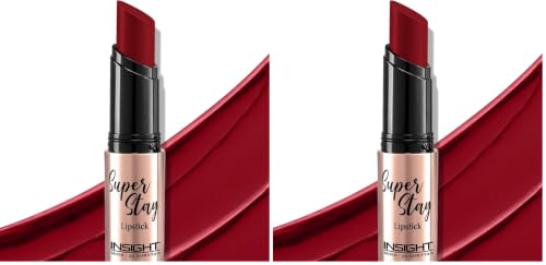 Image of INSIGHT Super Stay Lipstick | Lightweight Formula | Long Wear | Transferproof | Waterproof - (LAYLA) 7g (Pack of 2)