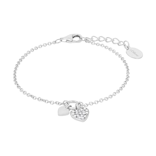s.Oliver Armband 925 Sterling Silber Mädchen Kinder Armschmuck, mit...