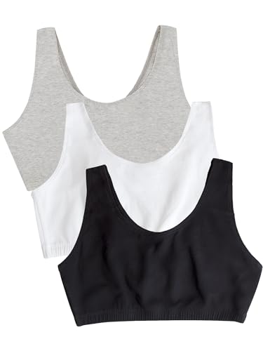 Fruit of the Loom Women's Built-up Sports Bra Sports Bra (Pack of 3)