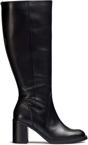 Wonders Bottes à talon Luca I-9206-XL bottes hautes en cuir confortables femme