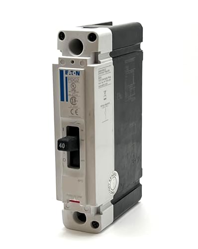 Eaton PDG21M0040TFFJ Power Defense Circuit Breaker 1-Pole 40A 600V 65kAIC Feed Thru