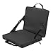 Kavolet Outdoor Foldable Cushion Back Chair Stadium Beach Camping EPE (Black)