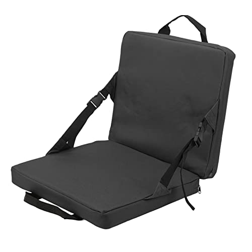 Chaise pliante de stade noire pour soulager le dos durant les matchs