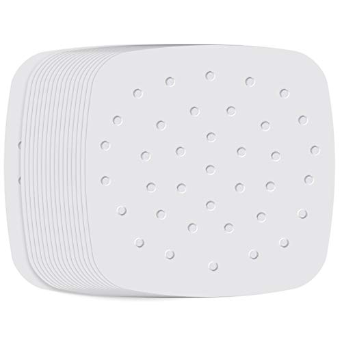 Numola Air Fryer Liners - 7.5 Inches, 100 pcs Perforated Parchment Paper, Square