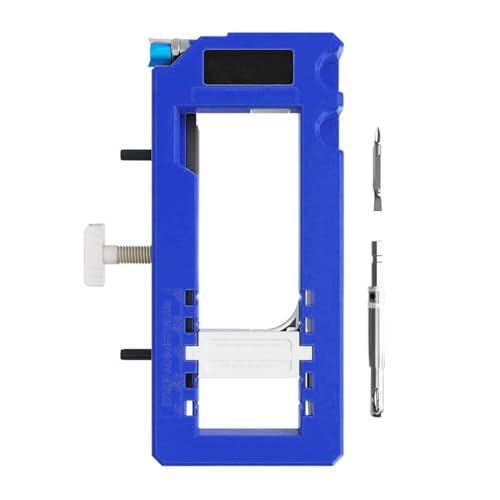 Mortaiseuse de charniere et kit d'installation gabarit pour loquet de porte