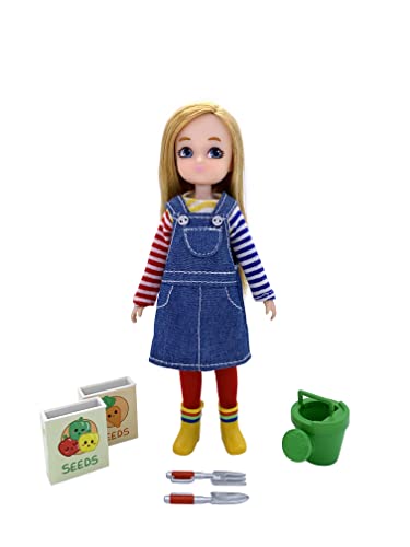 Blonde Farmer DOLL Lottie è pronto a raccogliere un raccolto sano da condividere con tutti i suoi amici.