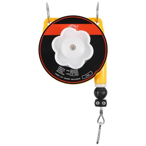 Equilibrador De Resorte, Suspensión Retráctil De Herramienta De Equilibrador De Resorte De 2 M con Gancho Y Alambre, Soporte para Colgar Herramientas De Alta Resistencia, para Línea De Montaje (Size