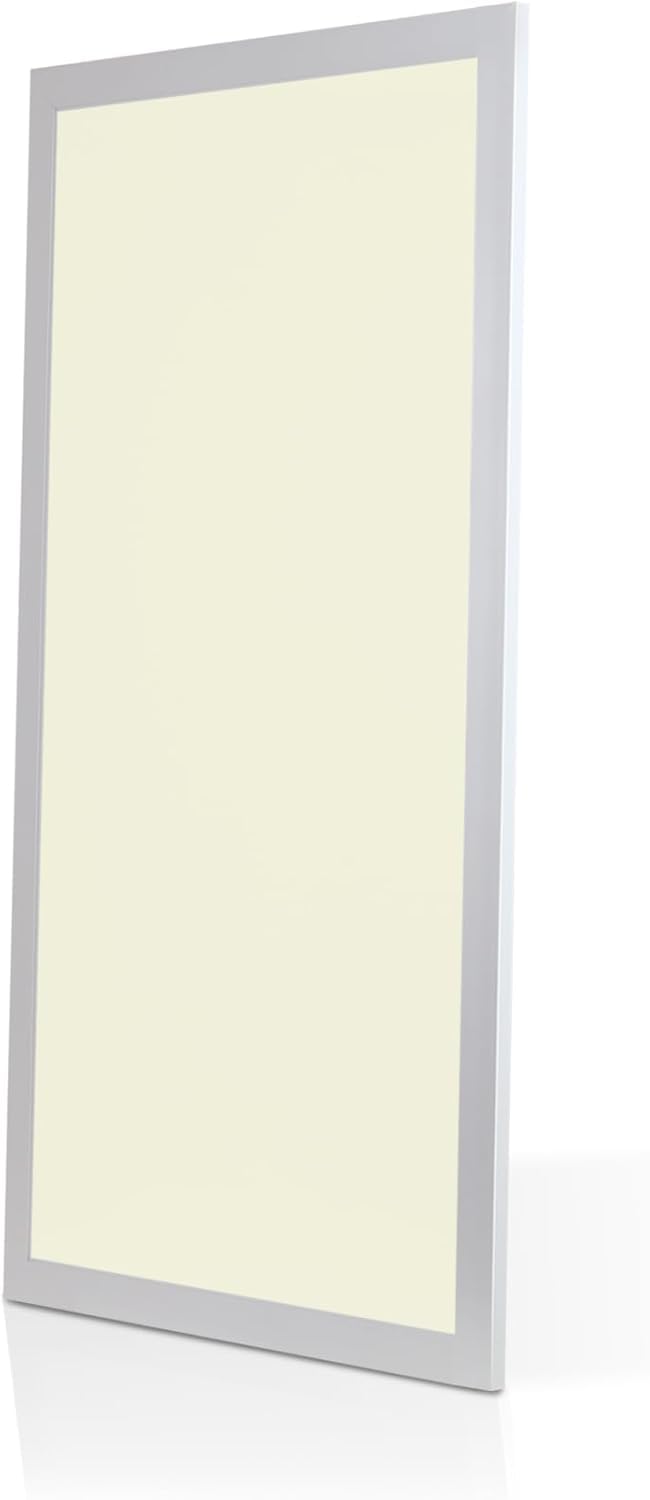 Bright Source 600x300 LED Panel, Backlit Recessed Ceiling Light, 24W, 2160lm, 120° Beam Angle, IP20, 3000K Warm White, LED Driver Included, Flicker Free