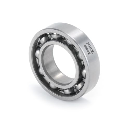XiKe 2 Stück 6902 C3 Kugellager 15x28x7mm - Offene, Lagerstahl, Ultradünn, Ideal für 3D-Drucker, Modellbau, Schrittmotor, Fahrrad usw.
