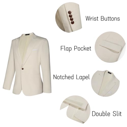 Linen Retro Mens Suit 2 Pieces Light Weight Linen Tuxedo Suit Summer Suits Jacket Blazer Pant for Men Wedding Party3