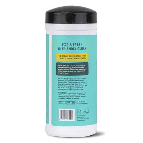 Aunt Fannie's Cleaning Vinegar 35 Count Wipes (Single Pack) (Bright Lemon)