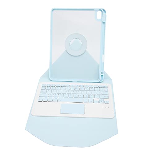 Tastiera con touchpad custodia magnetica rimovibile senza fili All in One Design PU ABS per ufficio blu