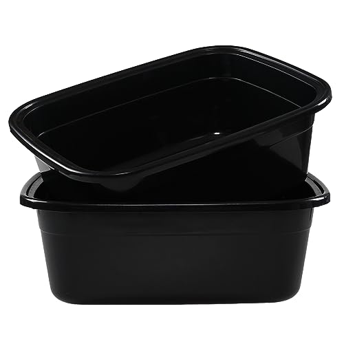 Taysisiter-18-Quart-Plastic-Rectangular-Dish-Pan-Washing-Basin-2-Packs Taysisiter 18 Quart Plastic Rectangular Dish Pan, Washing Basin, 2 Packs - Image 1