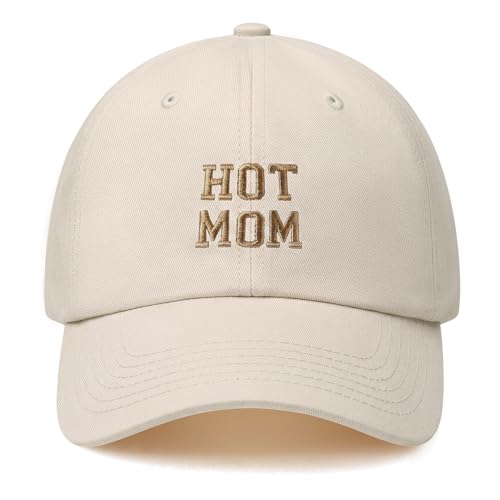 Gorra béisbol Beige para mamás con diseño minimalista