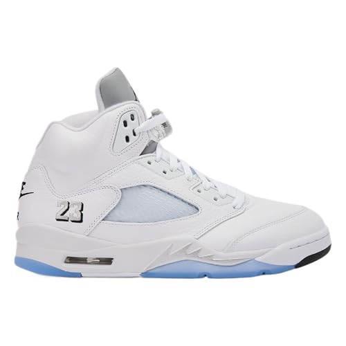 Jordan Air 5 Retro White Metallic (White) Mens Casual Shoes Size 12
