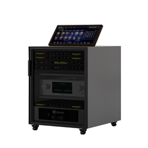 ZUGIATP Mueble Estéreo Mueble Consola Para Tocadiscos Rack De Audio Soporte Para Equipos Audiovisuales Centro De Entretenimiento De Esquina(59 * 60 * 60cm/23 * 23 * 23in)