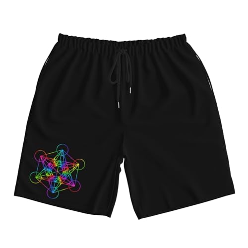 Metatrons Cube Men's Quick-Dry Board Shorts 7