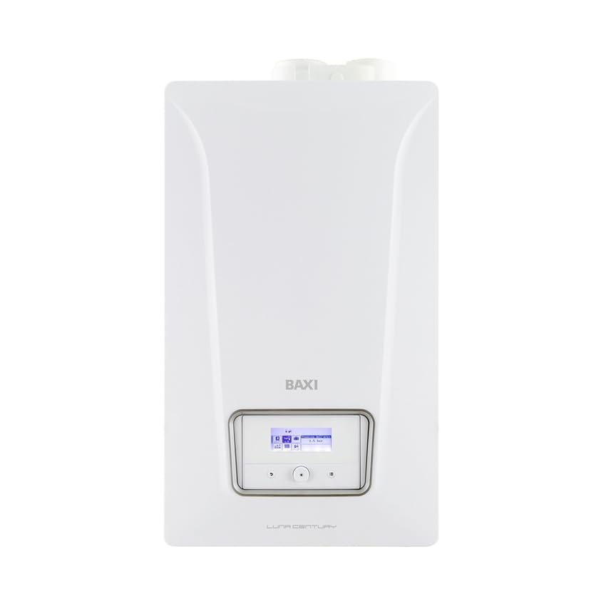 Baxi Nuvola Century 35 Caldaia a Condensazione e Accumulo con Bollitore 45 Litri, Murale, a Metano/GPL/Aria Propanata, Riscaldamento e Acqua Calda Sanitaria, 90,1 x 60 x 47,3 Cm