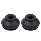 2X Rubber Ball Joint Boots Track Rod End Cover Black