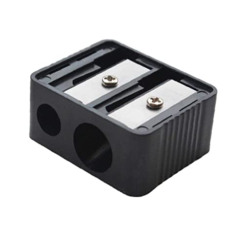 Professional Cosmetic Sharpener Double Holes for Eyebrow Lip Liner Eye Pencil School Office Supplies Fashion Processed