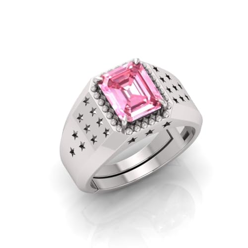 Arwacraft 天然認定ピンクサファイア (ニーラム) 非加熱未処理 7.25 ラッティ 6.00カラット パンチダツリング メンズ レディース S-B0CY31JVMRNAMZ