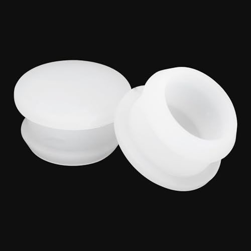 Image of MECCANIXITY Silicone Snap in Locking Hole Plugs Rubber Panel Seal Cover Flush Type Panel Round for Kitchen Rubber Bulkheads Waterproof Sealing Plugs 20mm /0.79 Inch Dia Transparent,Pack of 10