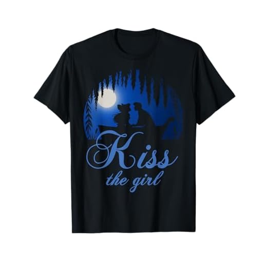 Disney Little Mermaid Ariel Eric Night Poster Kiss The Girl T-Shirt