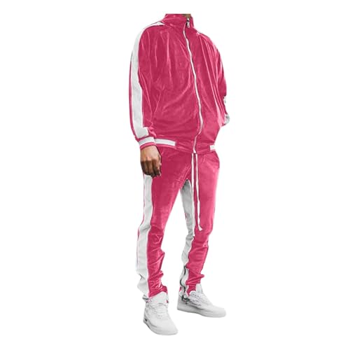 Survêtement homme velours côtelé doux ensemble de sport d'hiver décontracté