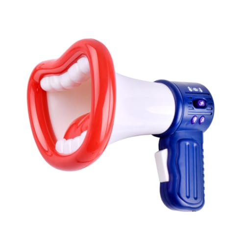 Frcolor 多機能変声手持ち拡声器 用ラウドスピーカー 軽量携帯可能 滑り止め設計 知育 親子遊びに適した プラスチック製 白 ランダムカラー