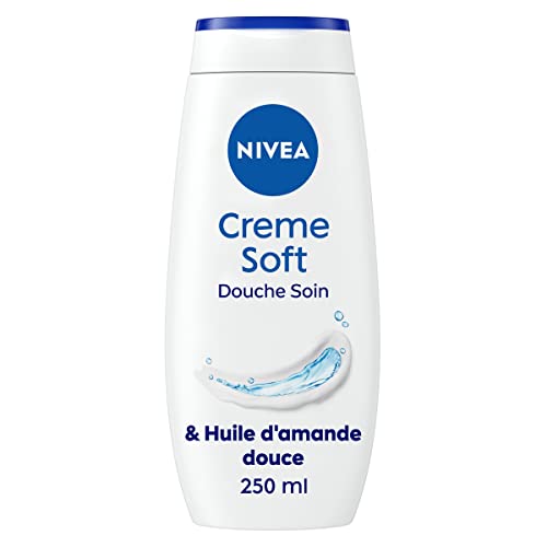 NIVEA Crème de douche Soin (1 x 250 ml), enrichie à la Vitamine C & E et Huile d'Amande douce,...