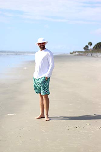 SwimZip Men's Long Sleeve Zipper Rash Guard Swim Shirt w/ UPF 50+ Sun Protection4