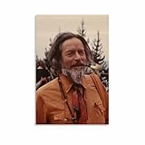 Alan Watts Quote Poster Alan Watts Portrait (10) Canvas Painting for Living Room Bedroom Decor 08x12inch(20x30cm) Unframe-style