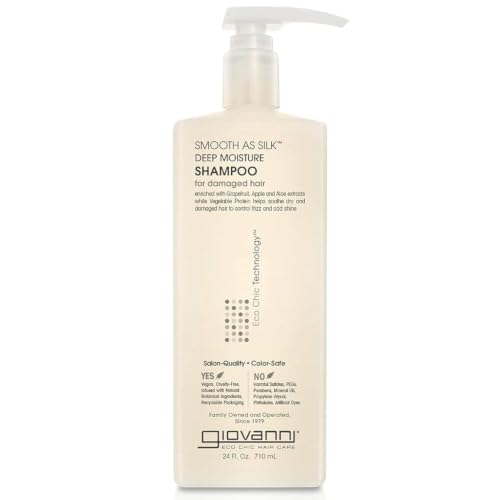 Giovanni Cosmetics Smooth As Silk Deep Moisture Shampoo, 24 Oz