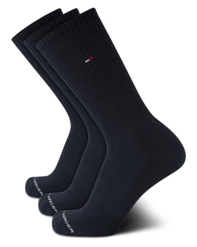 Tommy Hilfiger Mens Athletic Socks – Cushion Crew Socks (3 Pack)