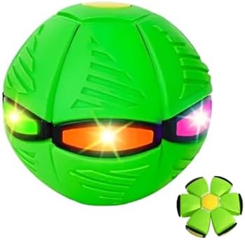Bola Mágica Maluca Disco Voador Com Luz Colorida LED, Efeito defo...