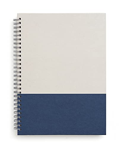 TRU RED Medium Hardcover Ruled Notebook, Gray/Blue