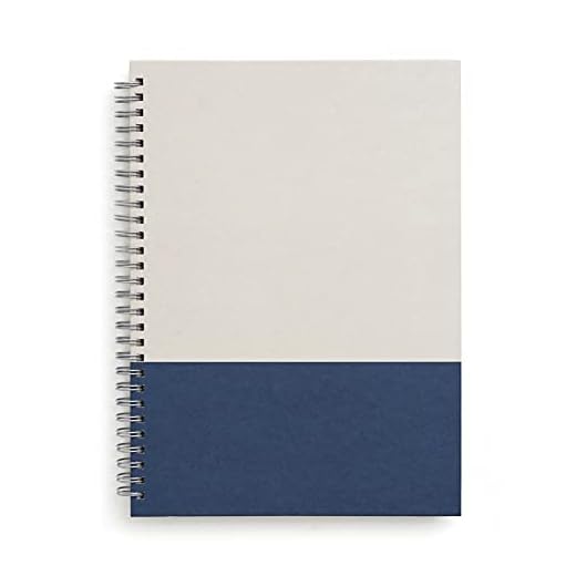 TRU RED Medium Hard Cover Ruled Notebook, Gray/Blue