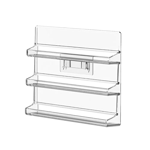 UPJAKS Pianto di Smalto per Unghie Acrilico Trasparente Scaffali per smalti per chiodo a 3 Livelli per smalti per Il Rossetto olii Essenziali Porta di conservazione per Unghie per Salone