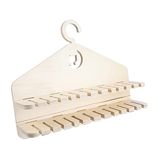 LEDMOMO 釣竿ラック猫からかうスティックホルダーウォールマウント木製釣竿ホルダー壁収納棚のための猫のおもちゃとすべてのタイプのポール40x9x31cm